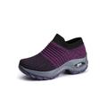 Woobling Womens Air Cushion Sneakers Trainers Running Comfy Breathable Gym Sock Shoes