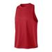 Men Loose Sports Vest Fitness Running Basketball Training Sleeveless Cemented Breathable Speed Dry Top Sports T-shirt Red XL