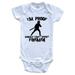 I'm Proof Mommy Can't Resist Firemen Funny Firefighter Baby Onesie, 6-9 Months White