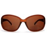 Women's BiFocal Sun Readers Fashion Sunglasses Snooki Poof Nation Sun Readers Brown - 2.5 / Brown