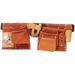 Brown Leather Tool Belt with 10 Pockets - AS-82103