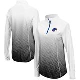 Boise State Broncos Colosseum Women's Magic Ombre Quarter-Zip Raglan Jacket - Black