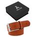 Affilare Men's Genuine Italian Leather Dress Belt 40mm Tan 12CFTD582TN