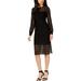 French Connection Womens Vivian Lace Midi Cocktail Dress