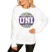 Northern Iowa Panthers Women's Scoop & Score Pullover Sweatshirt - White