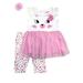 Cat Tulle Top, Leggings, & Headband, 3pc Outfit Set (Baby Girl)