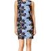 Calvin Klein NEW Blue Womens Size 12 Floral Crochet Lace Sheath Dress