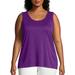 Just My Size Women's Plus Size Cool DRI Performance Scoop Neck Tank