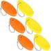 Foam Floating Keychain Oval Float Key Ring Key Float Foam Keychain for Boating, Fishing, Sailing and Outdoor Sports (6, Orange and Yellow)
