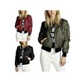 New Winter Women Zip Warm Jacket Slim Short Coat Parka