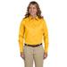 The Harriton Ladies Easy Blend Long Sleeve Twill Shirt Shirt with Stain-Release - SUNRAY YELLOW - S