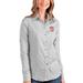 Indiana Hoosiers Antigua Women's Structure Button-Up Shirt - Gray/White