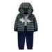 Child of Mine by Carter's Baby Boy Hooded Fleece Cardigan and Fleece Pant 3pc Outfit Set