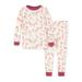 Burt's Bees Baby Organic Baby Girl & Toddler Girl Snug Fit Organic Cotton Long Sleeve Pajamas, Two Piece Set (12M-5T)