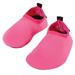 Hudson Baby Infant Girl Water Shoes for Sports, Yoga, Beach and Outdoors, Baby and Toddler Solid Hot Pink, 6-12M/3-4 Toddler
