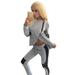 Zewfffr Sexy Women Casual 2pcs Tracksuit Athletic Sports Hoodies Coat Sweatpants S