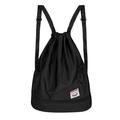 YIWULA Women Nylon Bag Outdoor Fitness Drawstring Beam Mouth Backpack Sports Bag