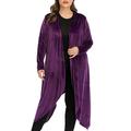 Women's Plus Size Cardigan,Open Front Cardigan Sweater,Long Sleeve Open Front Drape Cardigans Lightweight Long Cardigan