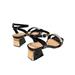 UKAP Women Open Toe Slingbacks Sandals Ankle Strap Casual Chunky Block Heel