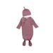 Sunisery Baby Ribbed Cloth Sleeping Bag,Solid Color Open Front Bunting with Cap