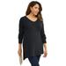 Jessica London Women's Plus Size V-Neck Pullover Sweater