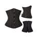 YouLoveIt Womens Corset Waist Training Brocade Corset 24 Steel Boned Heavy Duty Waist Training Corsets Bustier Top Slimmer Shapewear