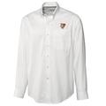 Bowling Green St. Falcons Cutter & Buck Big & Tall Epic Easy Care Fine Twill Long Sleeve Button-Down Shirt - White