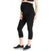 Colisha Women Solid Color Capris with Side Ruffle for Maternity Pregnant Acitvewear Yoga Pants Casual Tight Leggings