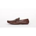 Pair Of Kings Mens TOP KICKER Brown Leather Classic Comfortable Slip In Dress Moccasin Shoe (10.5, Cognac)
