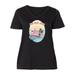 Inktastic Junk Food Junkie with Cute Kitten in Ice Cream Carton Adult Women's Plus Size V-Neck Female