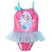 Disneys Frozen Elsa Tutu One-piece Swimsuit Size 4T