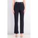 Calvin Klein Women's High-Rise Buttoned-Waist Dress Pants, Navy, 6 - NEW