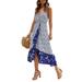 Women Beach Kaftan Casual Long Maxi Dress For Women Paisley Flowing Party Sundress Holiday Long Sundress Women Evening Cocktail Party Sundress Beachwear Swimwear