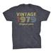 41St Birthday Gift T-Shirt - Retro Birthday - Vintage 1979 Original Parts - 001-Dk. Heather-Lg