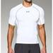 Under Armour Men's HeatGear Armour Short Sleeve Compression Shirt 1257468-100 White