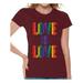 Awkward Styles Love is Love T-Shirt for Women Love is Love Tshirt for Girlfriend Gay Gifts Gay Shirt for Wife Gay Ladies T Shirt LGBTQ Clothes Women Gay Shirt Gay Love T-Shirt Lesbian Shirt for Women