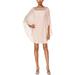 Xscape Womens Petites Cape Overlay Embellished Cocktail Dress