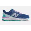 New Balance Unisex 680v6 Running Shoe, Kids, Blue/Purple