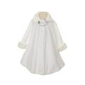 Dempsey Marie Cozy Fleece Long Sleeve Cape Jacket Coat