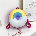 Lovely Mini Donut-shaped Backpack Children's Backpack Bookbag Cartoon Cute Backpack Children Cute School Bag #A