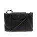 Longchamp Ladies Le Pliage Cuir Crossbody Bag In Black