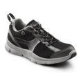 Dr. Comfort Chris Men's Athletic Shoe: 9.5 X-Wide (3E/4E) Black Elastic Lace