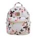 Vakind & Device Women Backpack High Quality Floral Printing PU Leather Backpack(white)