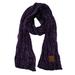 C.C Women's Ultra Soft Chenille Ribbed Thick Warm Knit Shawl Wrap Scarf-Dark Purple