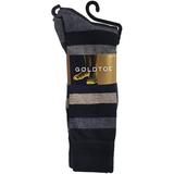 Gold Toe Men's Carlyle Argyle Crew Socks 6-12 3 Pack