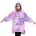 MERSARIPHY Kid Velvet Leisure Wear Fall Smock Loose Home Sleeping Shower Camouflage Cow Skin Leopard Printed Kangaroo Pocket Dress