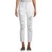 Almost Famous Juniors' High Rise Destructed Mom Jeans