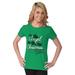 Im The Angel On Top Christmas Tree Womens T Shirt Ladies Tee Brisco Brands