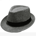 ZIYIXIN Men Hat Panama Fedoras Trilby Jazz Cap Foldable Travel Brim Wide Hat