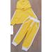 Puloru Toddler Baby Fall Clothes, Casual Long Sleeve Color Block Hoodie and Pants 2Pcs Outfits Set